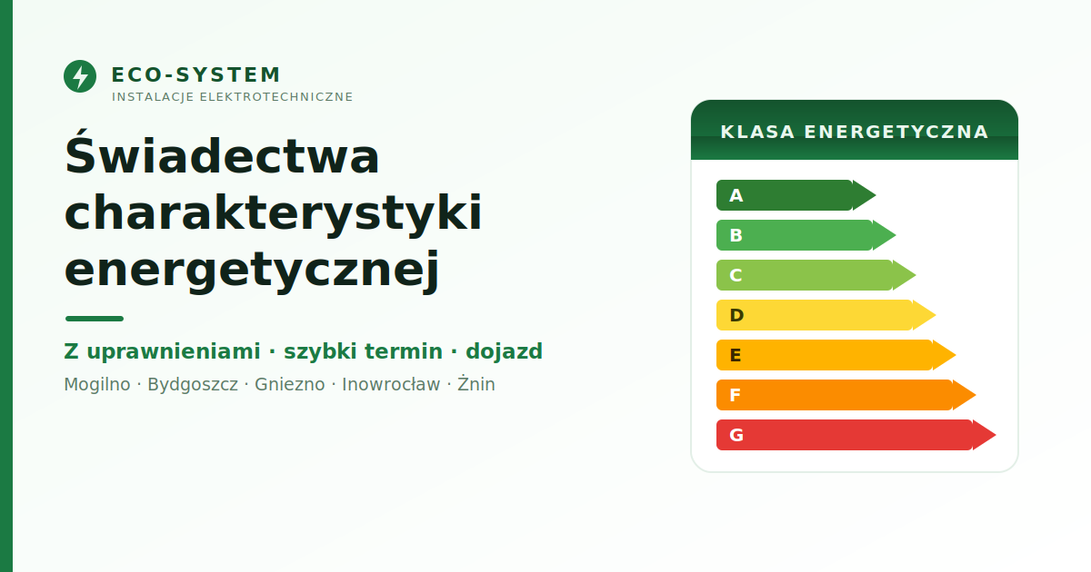 Świadectwa charakterystyki energetycznej